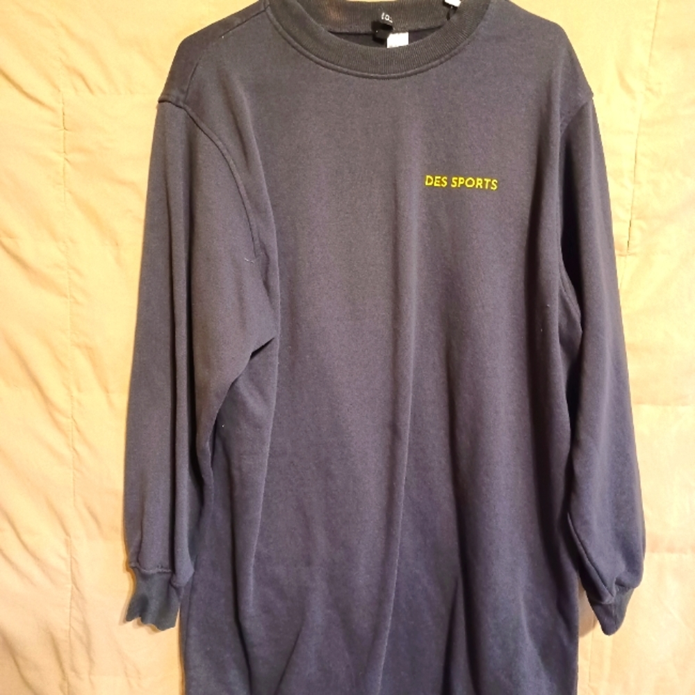 Short sweatshirt dress, dark gray xl